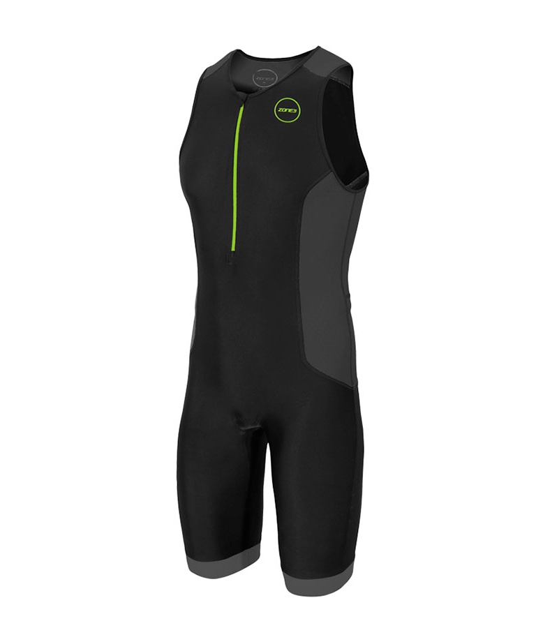 Стартовый костюм без рукавов для триатлона мужской (трисьют) ZONE3 Aquaflo Plus Trisuit