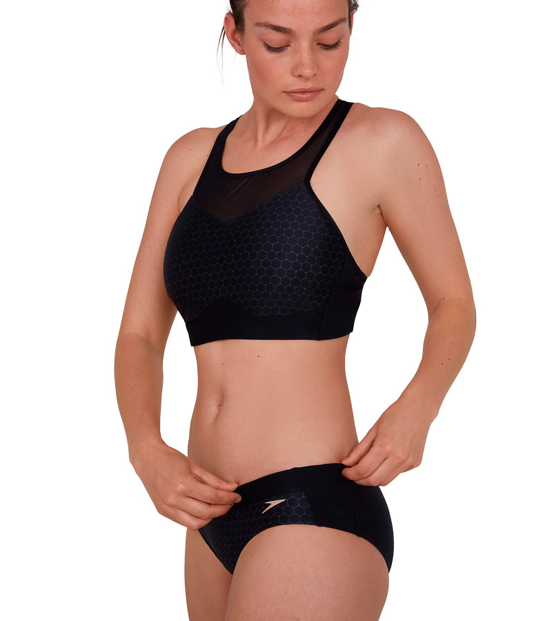 Купальник раздельный Speedo Hexagonal Mesh Panel Bikini