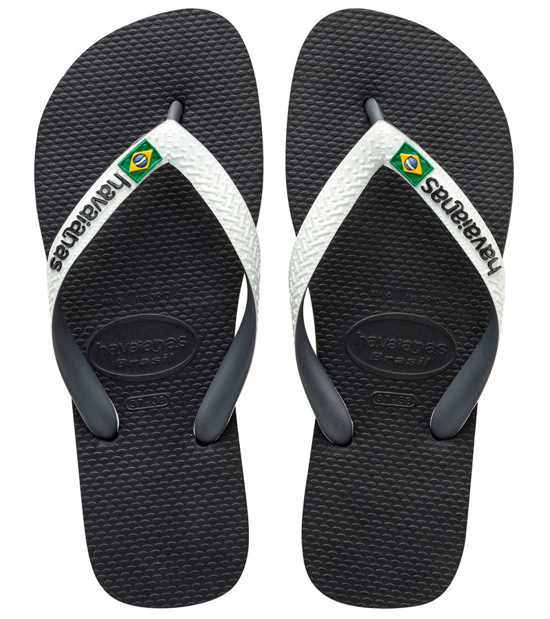 Сланцы Havaianas Brasil Mix, чёрные