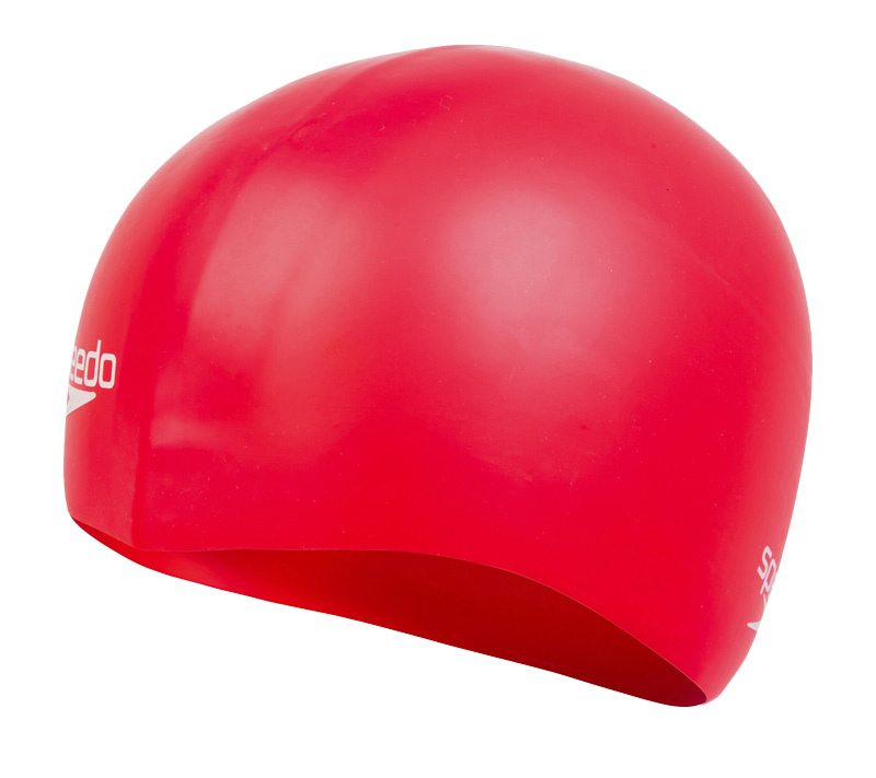 Шапочка для плавания Speedo Plain Moulded Silicone Cap Red