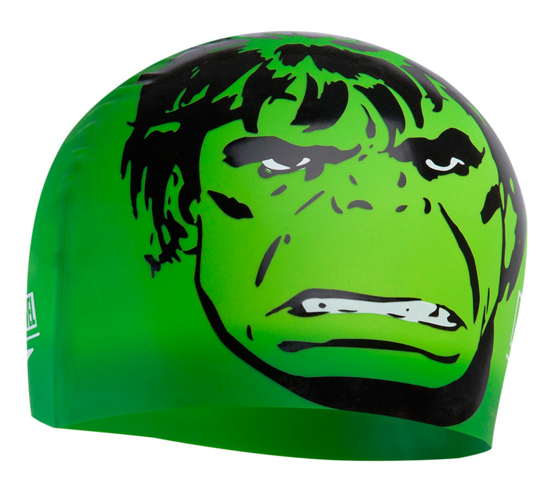 Шапочка для плавания детская Speedo Marvel Hulk 2 Junior Slogan Print Cap