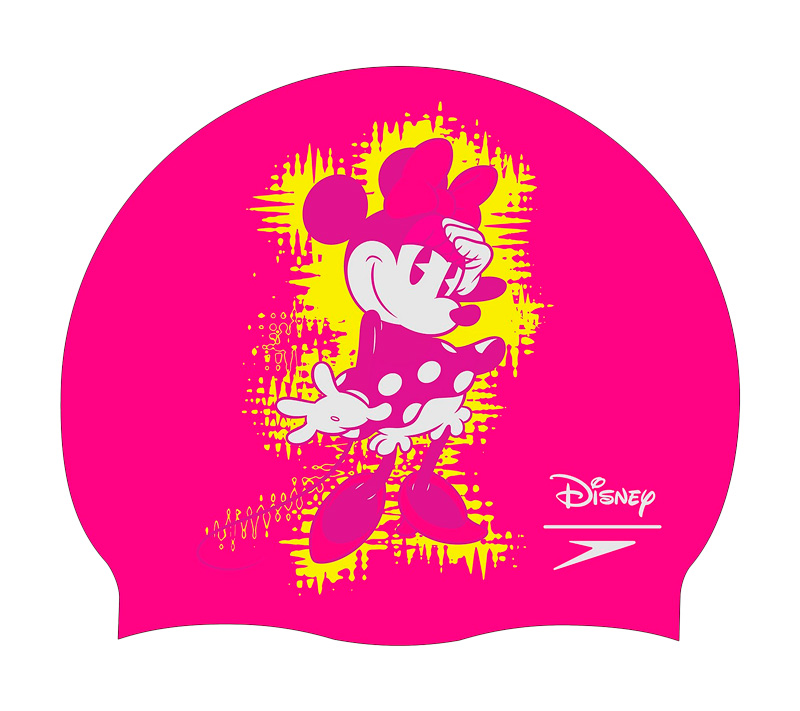 Шапочка для плавания детская Speedo Minnie Mouse Slogan Print Cap Pink