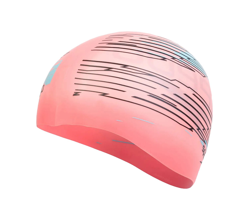 Шапочка для плавания двусторонняя детская Speedo Reversible Slogan Cap Pink (6-12 лет)