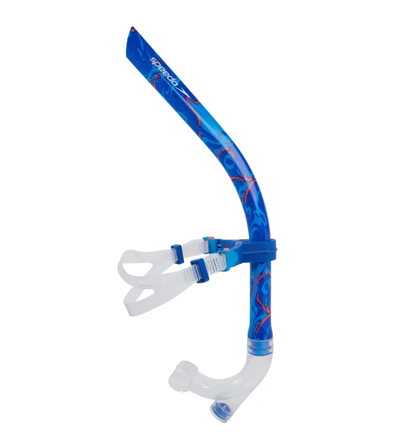 Трубка для плавания Speedo Centre Snorkel Blue Flame