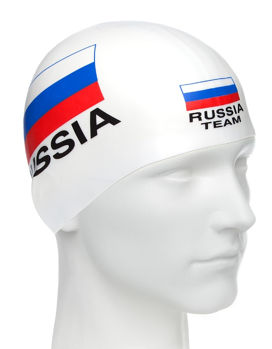 Шапочка для плавания MadWave Print Russian Team