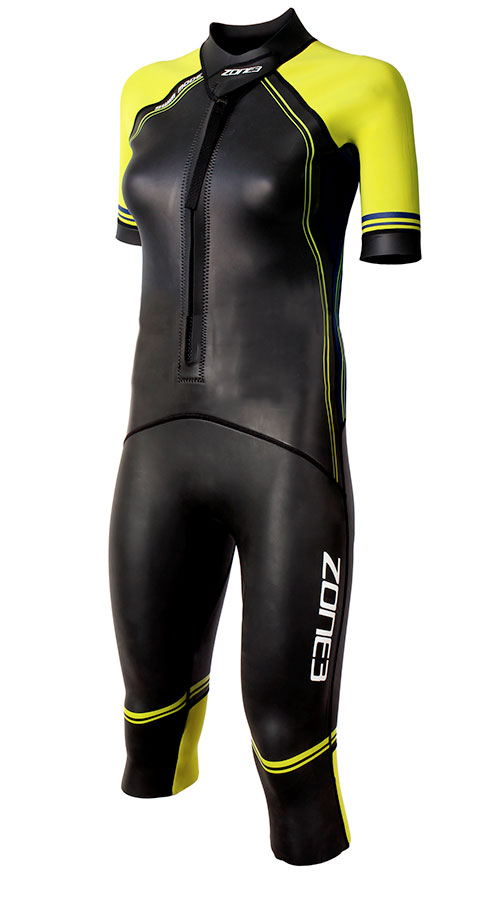 Гидрокостюм для свимрана женский ZONE3 SwimRun Versa Wetsuit, со съемными рукавами, 2 мм