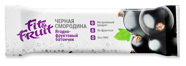 Батончик ягодно-фруктовый Fit&fruit, 30 грамм