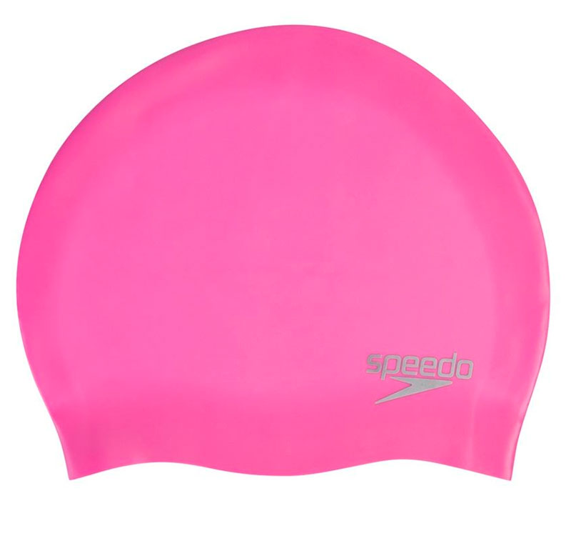 Шапочка для плавания Speedo Plain Moulded Silicone Cap Pink - 5641