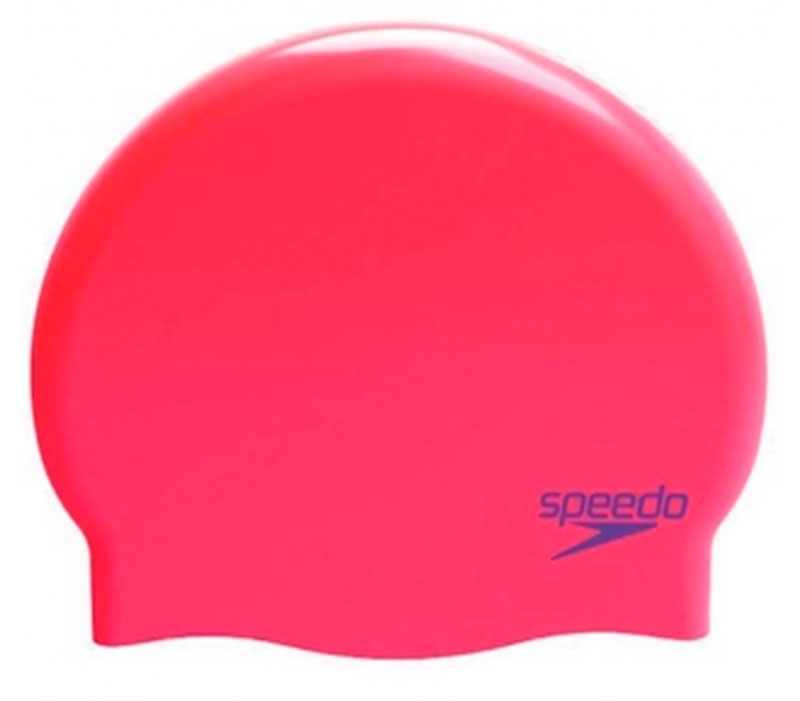 Шапочка для плавания детская Speedo Plain Moulded Silicone Cap Junior (6-12 лет) Pink - B826 