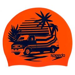 Шапочка для плавания Speedo Slogan Print Cap Orange