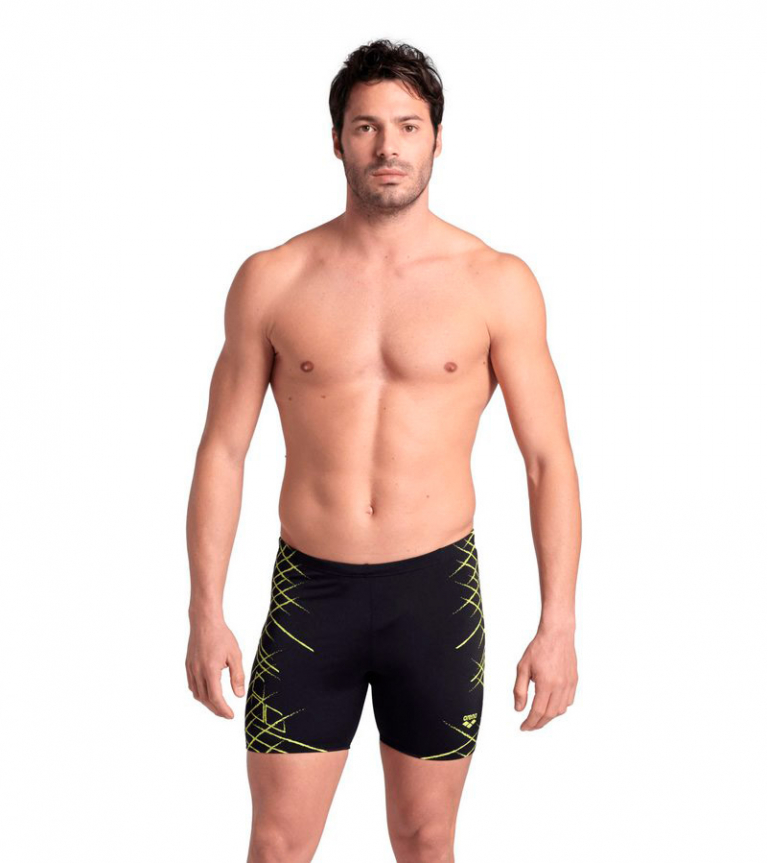 Плавки мужские Arena Straight Lines Swim Mid Jammer